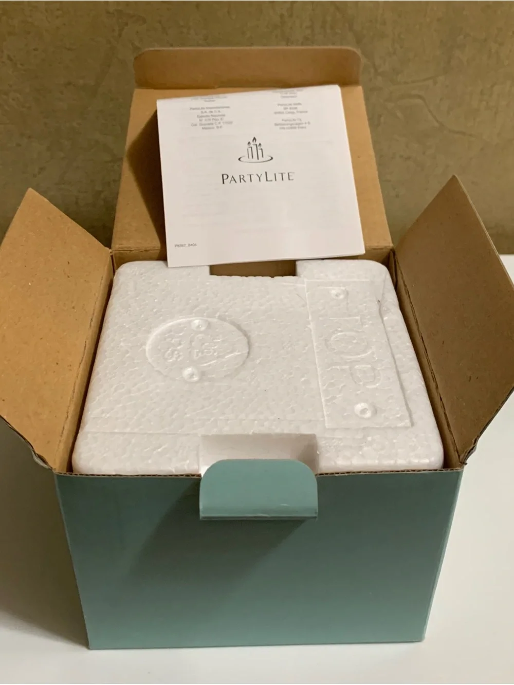 PARTYLITE Global Fusion mosaic glass Votive Candle Holder P8367 NEW in Box